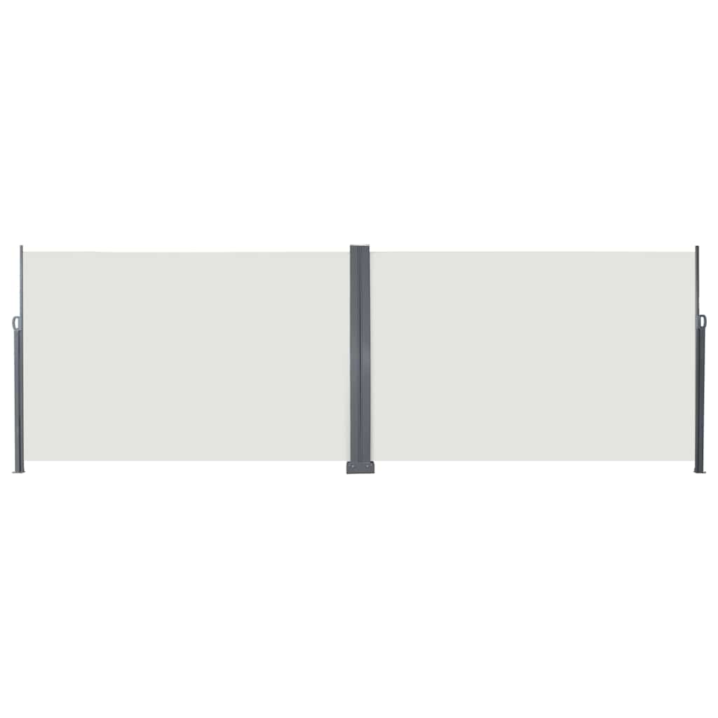 vidaXL Store latéral rétractable crème 600 x 200 cm Métal