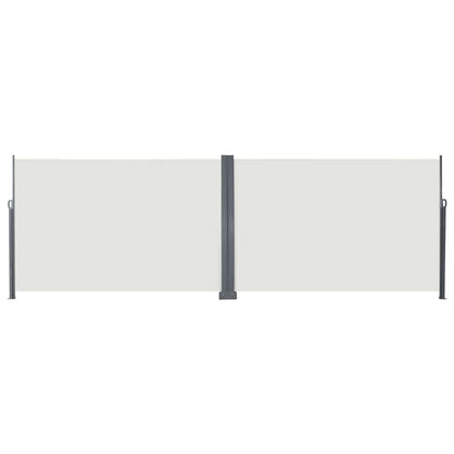 vidaXL Store latéral rétractable crème 600 x 200 cm Métal