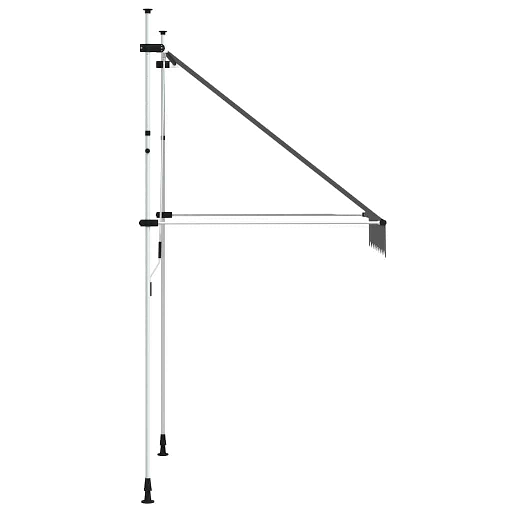 vidaXL Einziehbare Markise Handbetrieben 150 cm Anthrazit