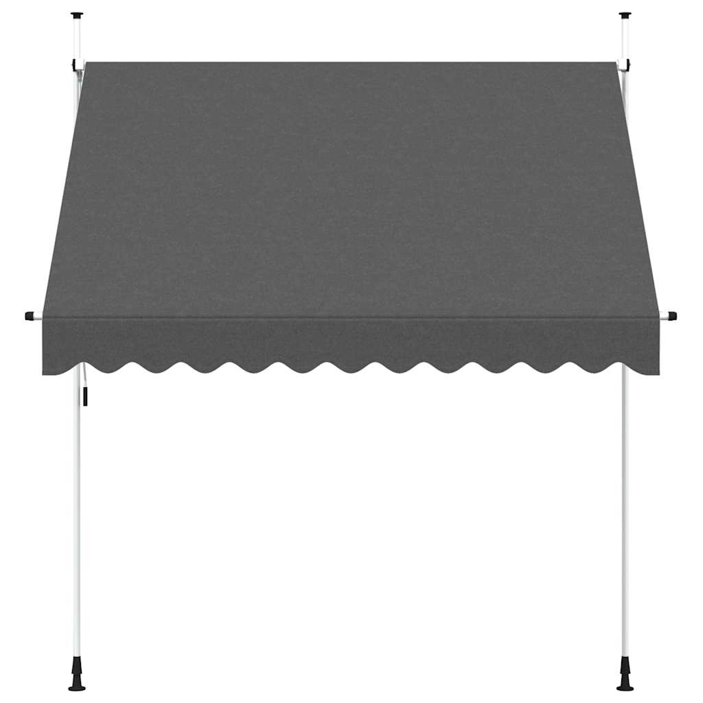 vidaXL Store banne manuel rétractable 250 cm anthracite
