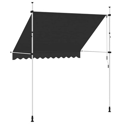 vidaXL Store banne manuel rétractable 250 cm anthracite