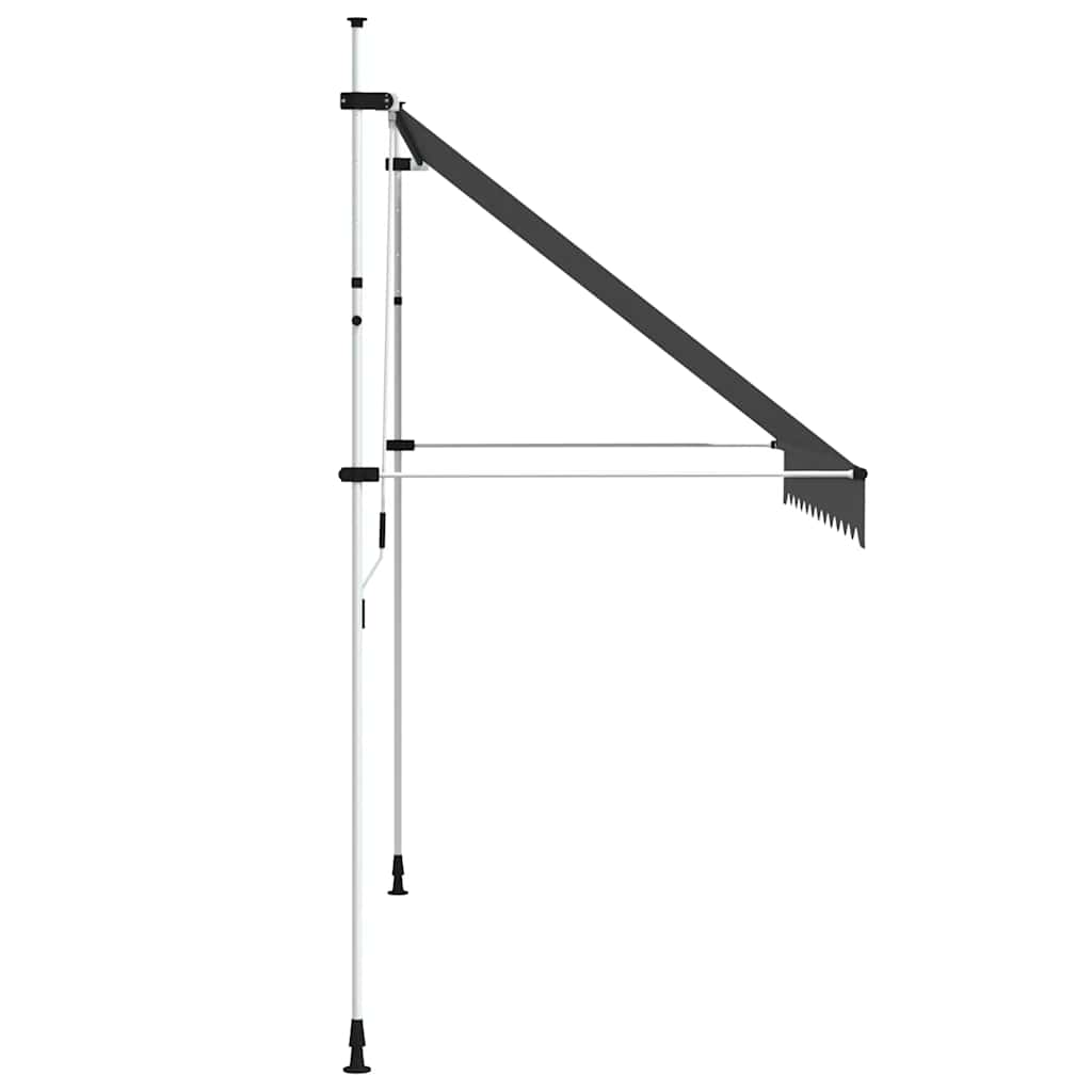 vidaXL Einziehbare Markise Handbetrieben 300 cm Anthrazit