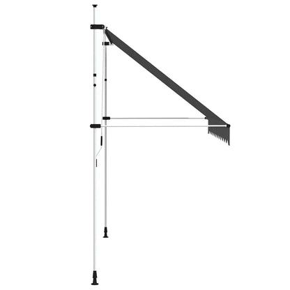 vidaXL Einziehbare Markise Handbetrieben 300 cm Anthrazit