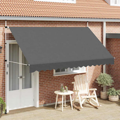 vidaXL Einziehbare Markise Handbetrieben 350 cm Anthrazit