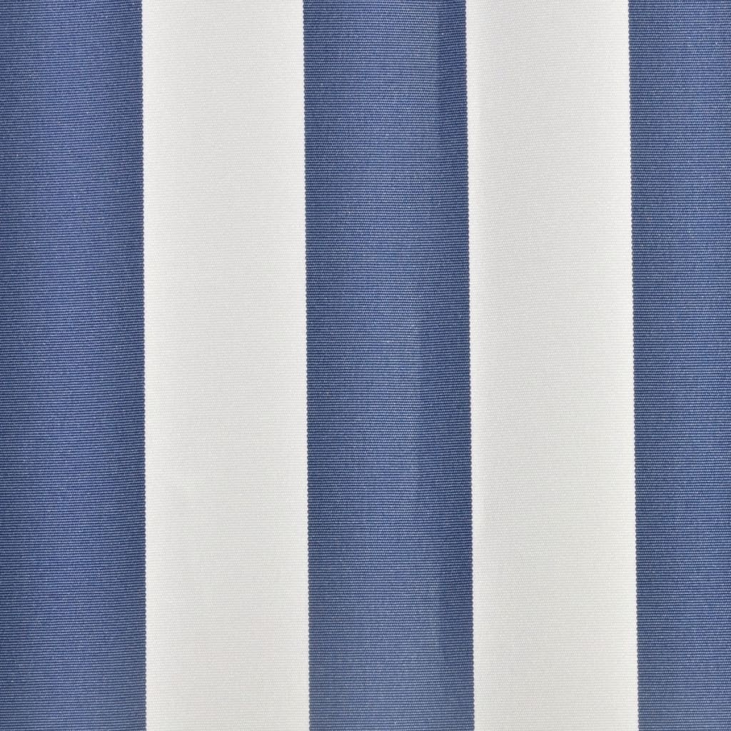 vidaXL Markisenbespannung Canvas Blau & Weiß 350x250 cm