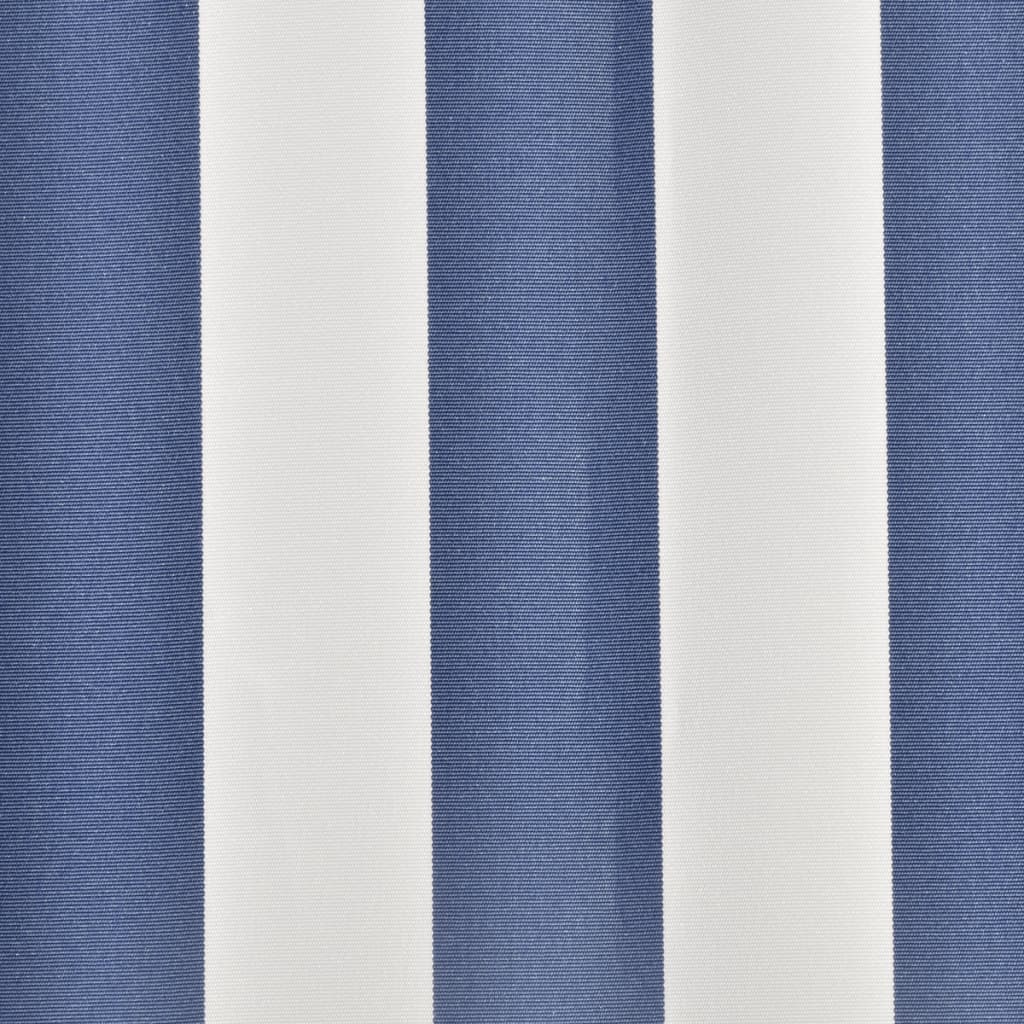 vidaXL Markisenbespannung Canvas Blau & Weiß 450x300 cm