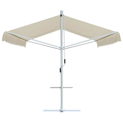 vidaXL Store banne autoportant 3x3 m Crème
