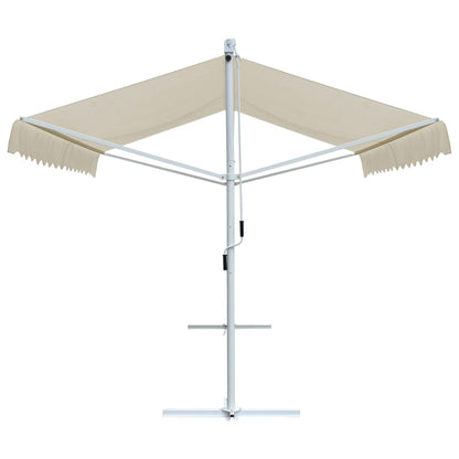 vidaXL Store banne autoportant crème 4 x 3 m