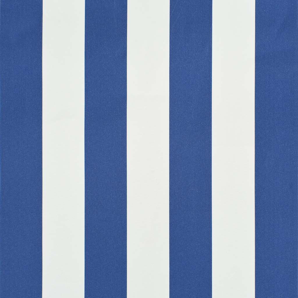 vidaXL Einziehbare Markise 350 x 150 cm Blau und Weiß
