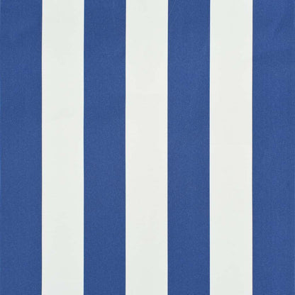 vidaXL Einziehbare Markise 350 x 150 cm Blau und Weiß