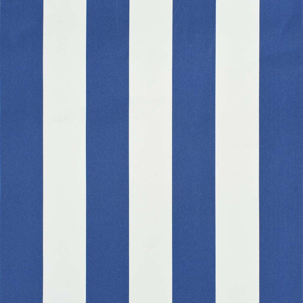 vidaXL Einziehbare Markise 400 x 150 cm Blau und Weiß