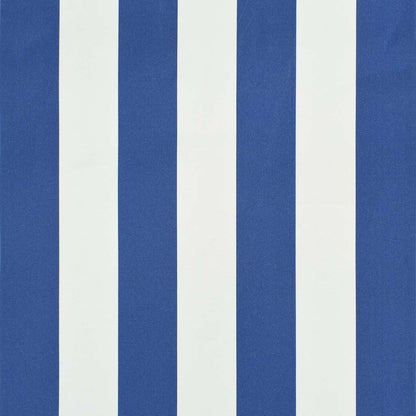 vidaXL Einziehbare Markise 400 x 150 cm Blau und Weiß