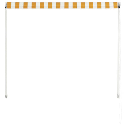 vidaXL Einziehbare Markise 150×150 cm Gelb und Weiß