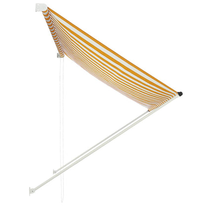 vidaXL Einziehbare Markise 200×150 cm Gelb und Weiß