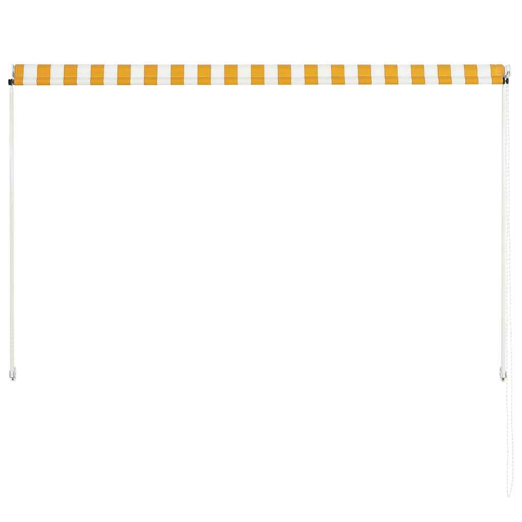vidaXL Einziehbare Markise 200×150 cm Gelb und Weiß