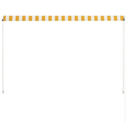vidaXL Einziehbare Markise 200×150 cm Gelb und Weiß