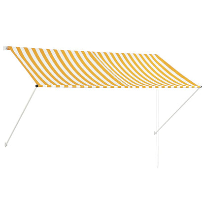 vidaXL Einziehbare Markise 250×150 cm Gelb und Weiß