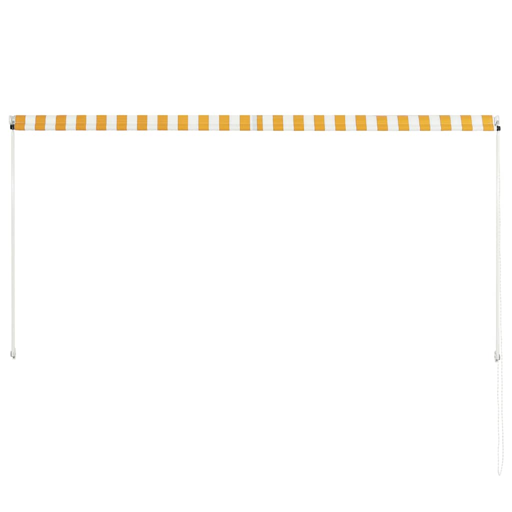 vidaXL Einziehbare Markise 250×150 cm Gelb und Weiß