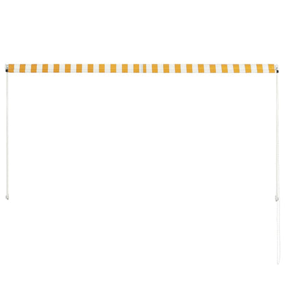 vidaXL Einziehbare Markise 250×150 cm Gelb und Weiß