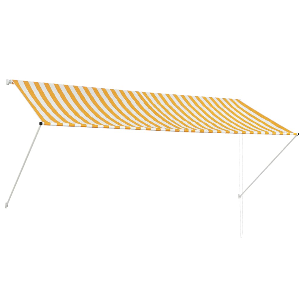 vidaXL Einziehbare Markise 300×150 cm Gelb und Weiß