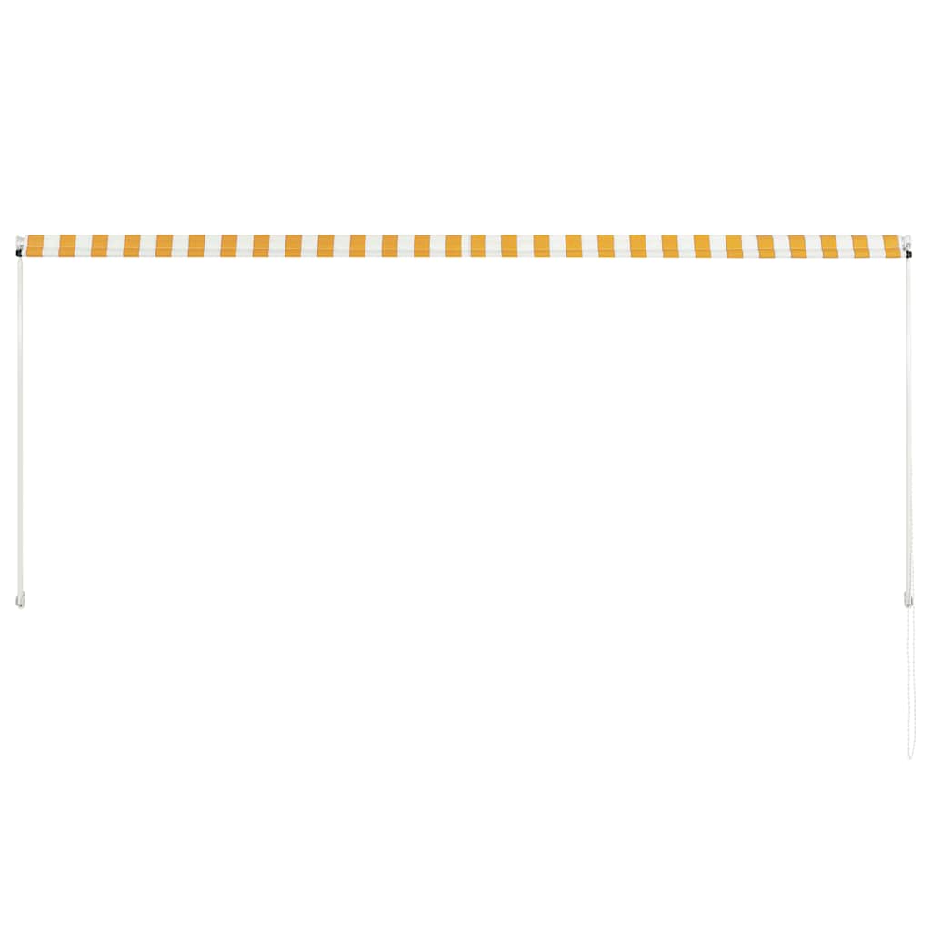 vidaXL Einziehbare Markise 300×150 cm Gelb und Weiß
