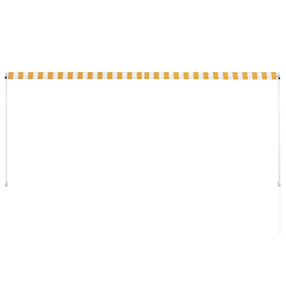 vidaXL Einziehbare Markise 300×150 cm Gelb und Weiß