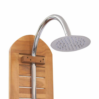 Gartendusche Massivholz Teak 70x75x204 cm