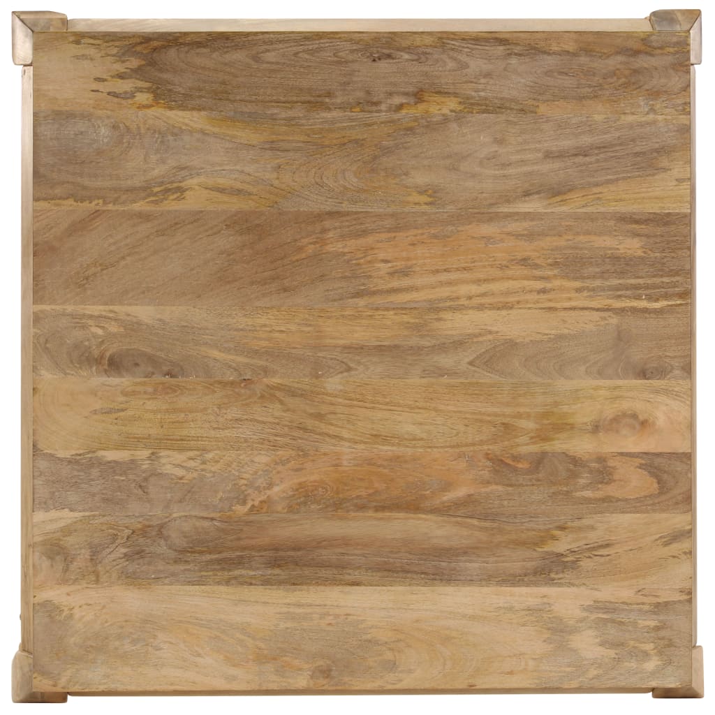 vidaXL Table basse 80x80x40 cm Bois de manguier massif