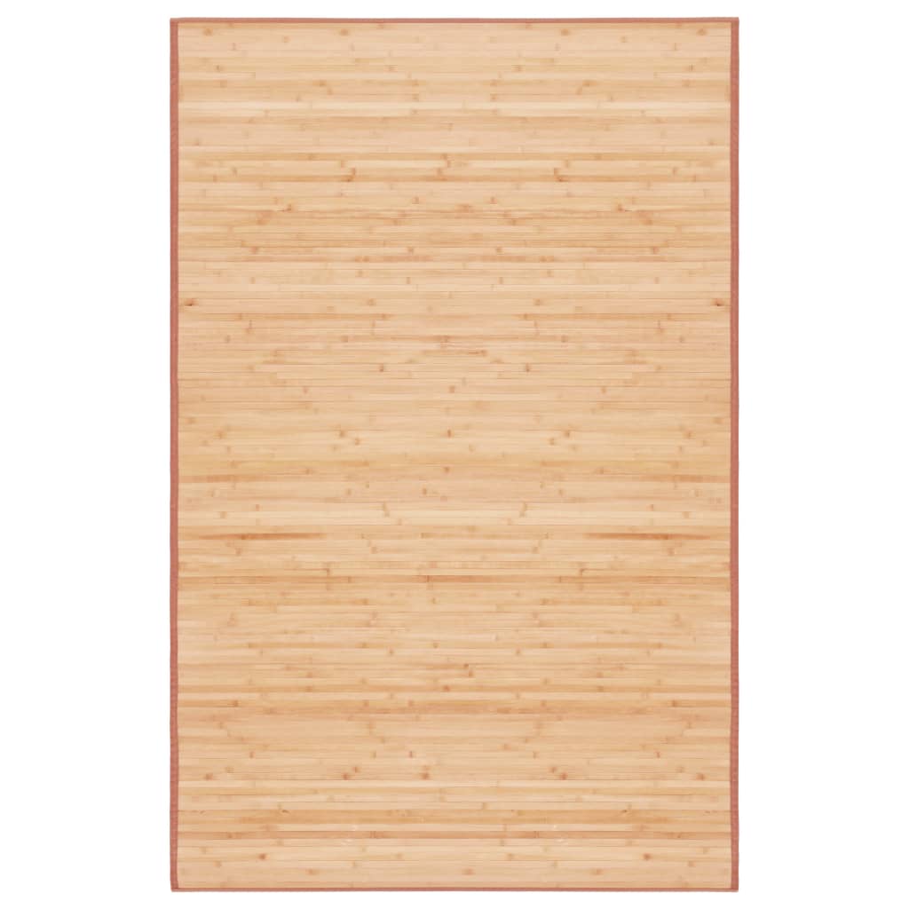 vidaXL Teppich Bambus 100x160 cm Braun