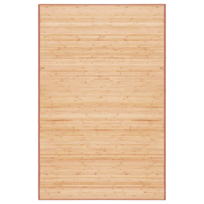 vidaXL Teppich Bambus 100x160 cm Braun