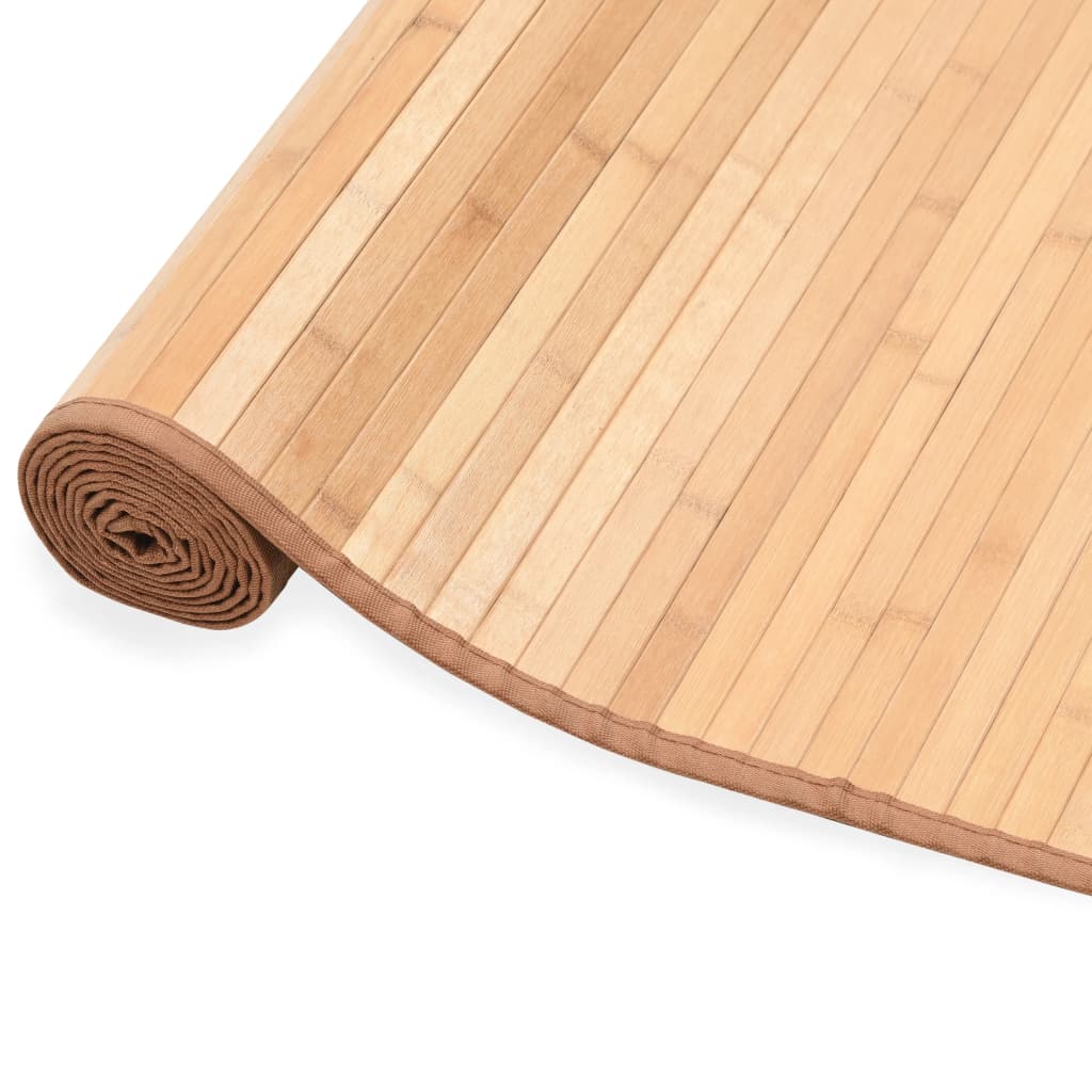 vidaXL Teppich Bambus 100x160 cm Braun