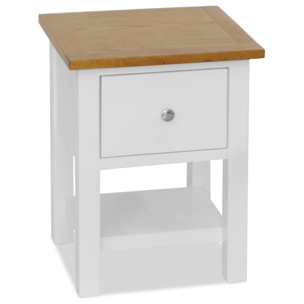 vidaXL Table de chevet 36x30x47 cm en chêne massif
