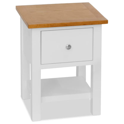 vidaXL Table de chevet 36x30x47 cm en chêne massif
