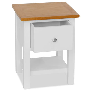 vidaXL Table de chevet 36x30x47 cm en chêne massif