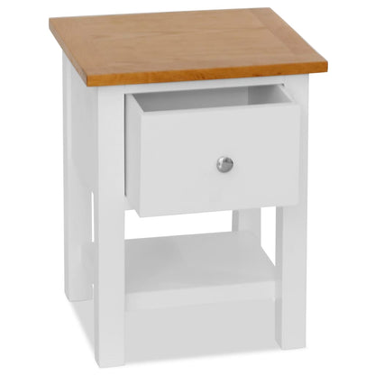 vidaXL Table de chevet 36x30x47 cm en chêne massif