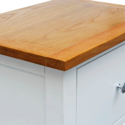 vidaXL Table de chevet 36x30x47 cm en chêne massif