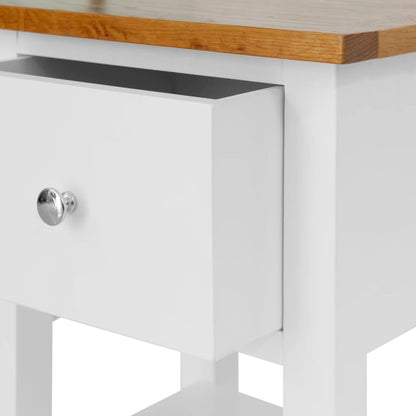 vidaXL Table de chevet 36x30x47 cm en chêne massif