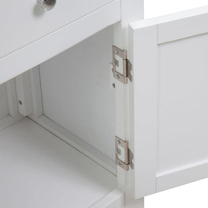 vidaXL Sideboard 90x33,5x83 cm Massivholz Eiche
