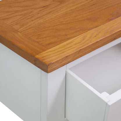 vidaXL Konsolentisch 83x30x73 cm Massivholz Eiche