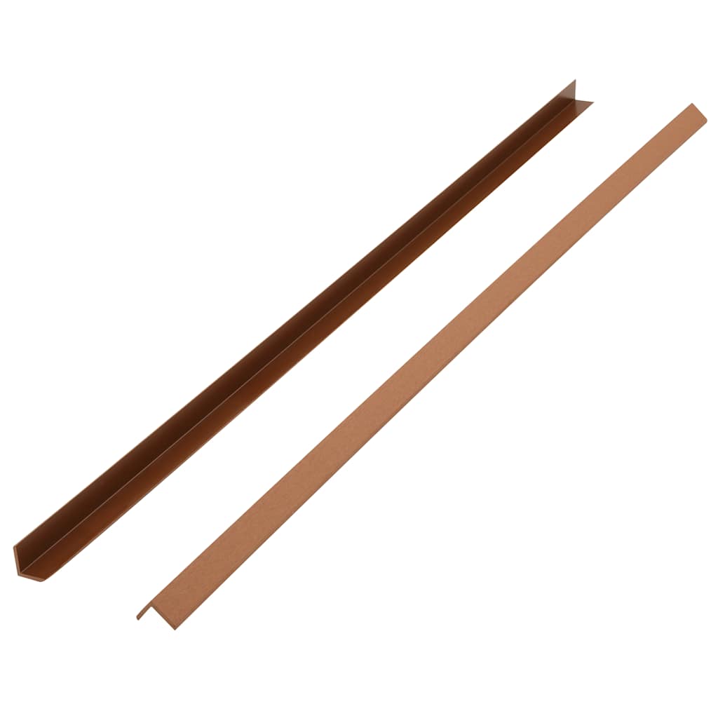 vidaXL Plinthes d'angle 5 pcs WPC 170 cm Marron clair