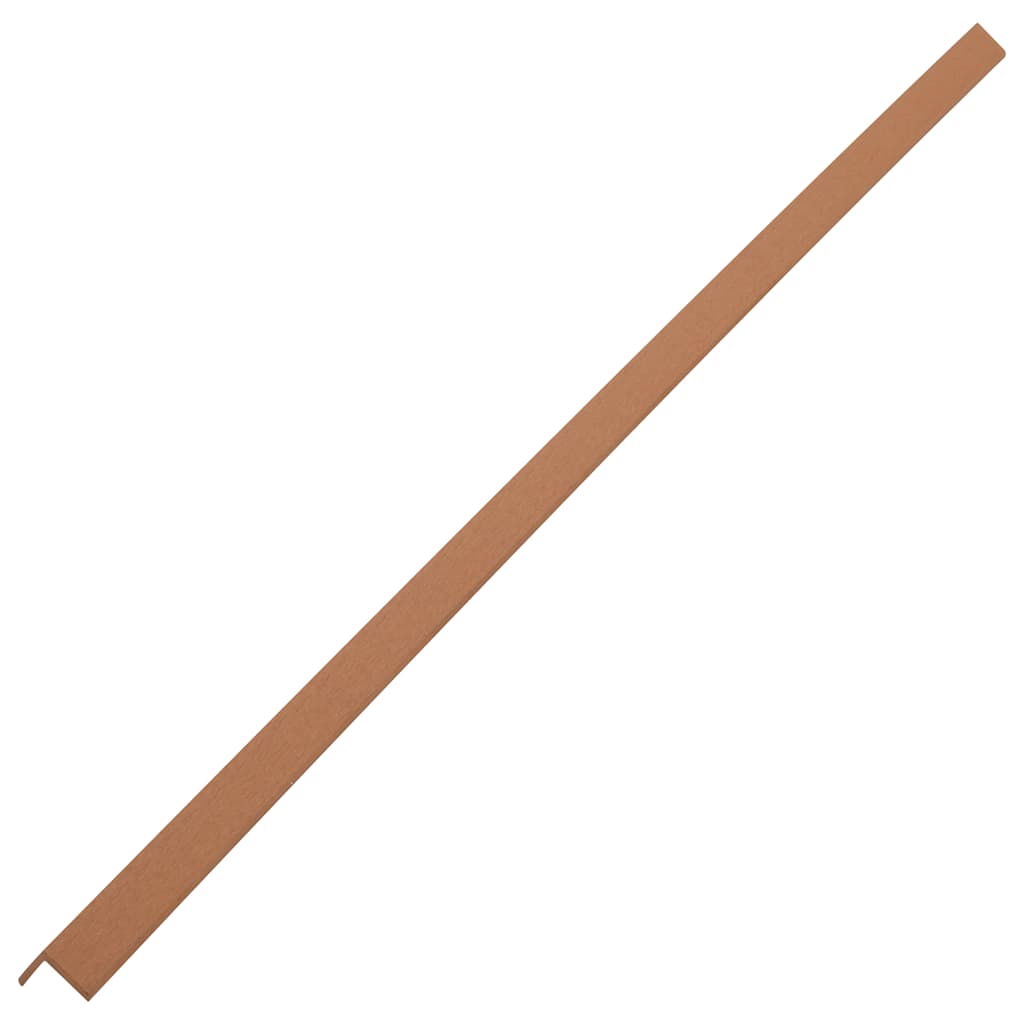 vidaXL Plinthes d'angle 5 pcs WPC 170 cm Marron clair