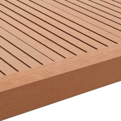 vidaXL Plinthes d'angle 5 pcs WPC 170 cm Marron clair