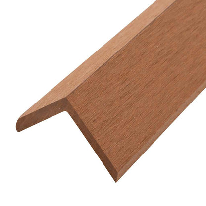 vidaXL Plinthes d'angle 5 pcs WPC 170 cm Marron clair