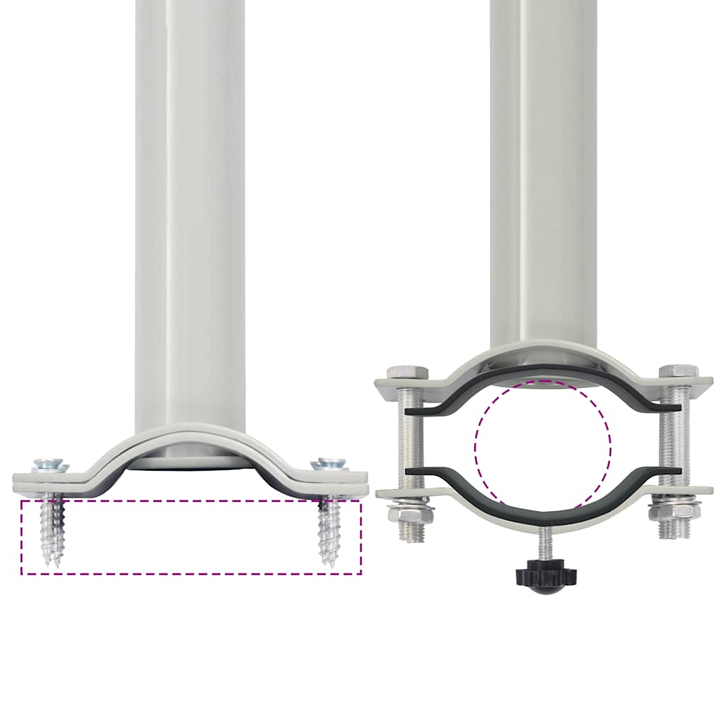 Ausziehbare Seitenmarkise 100 x 300 cm Schwarz