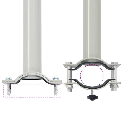 Ausziehbare Seitenmarkise 100 x 300 cm Schwarz