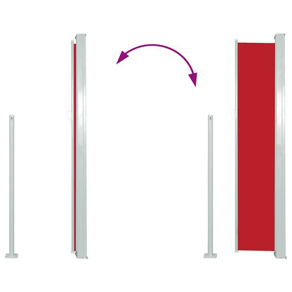 Ausziehbare Seitenmarkise 120x300 cm Rot