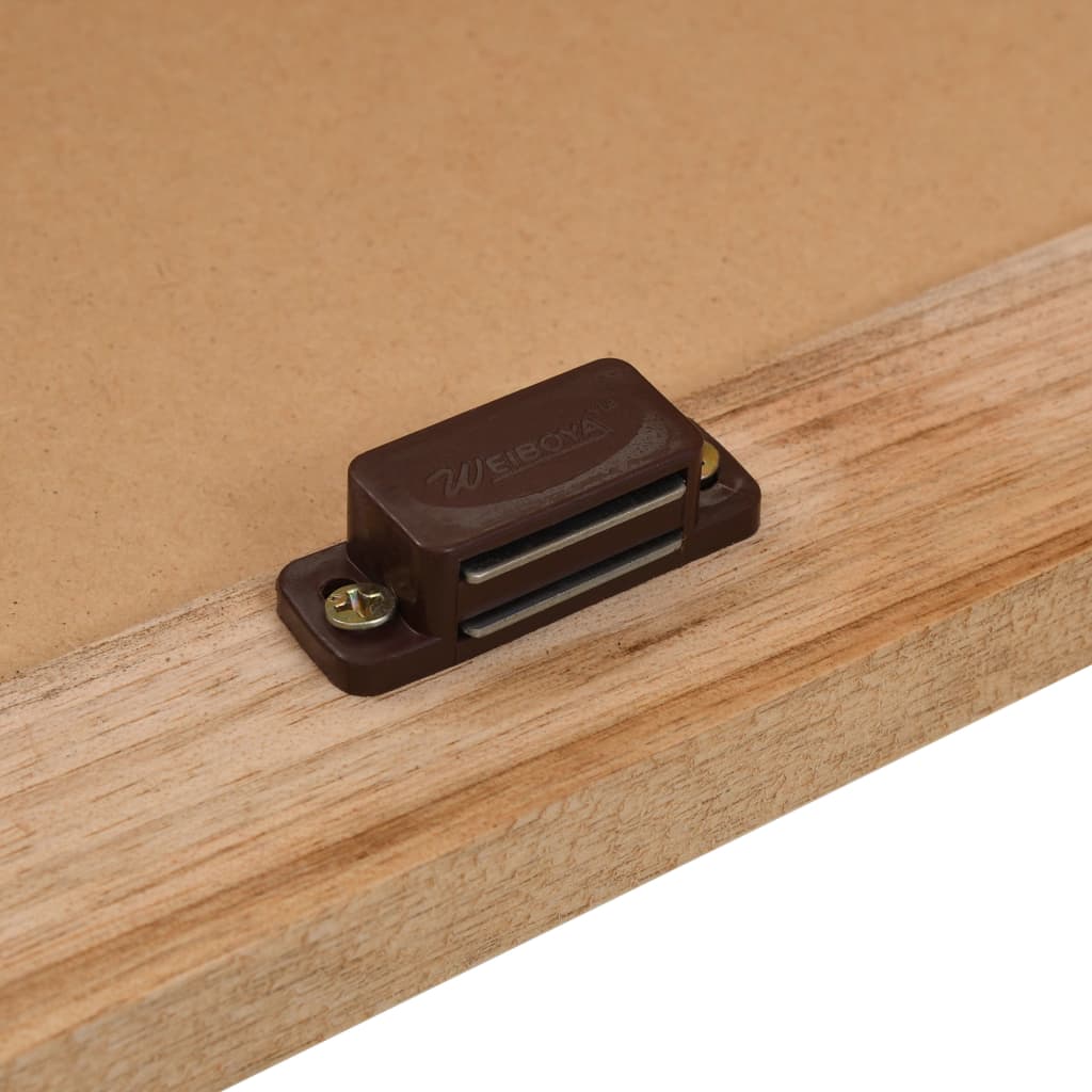 vidaXL Waschbeckenunterschrank Massivholz Walnuss 66x29x61 cm