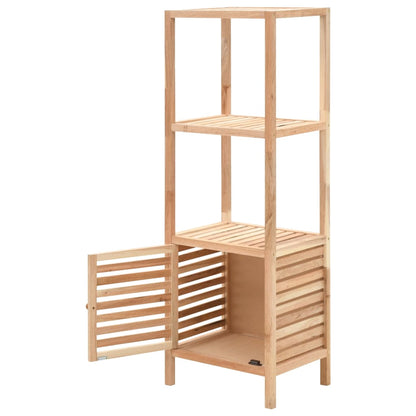 vidaXL Badezimmerschrank Massivholz Walnuss 39,5x35,5x123 cm