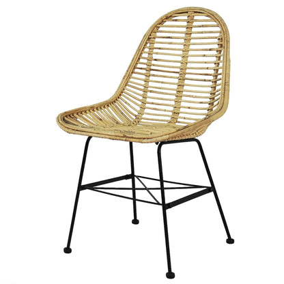 vidaXL Chaises de salle à manger 6 pcs Rotin naturel