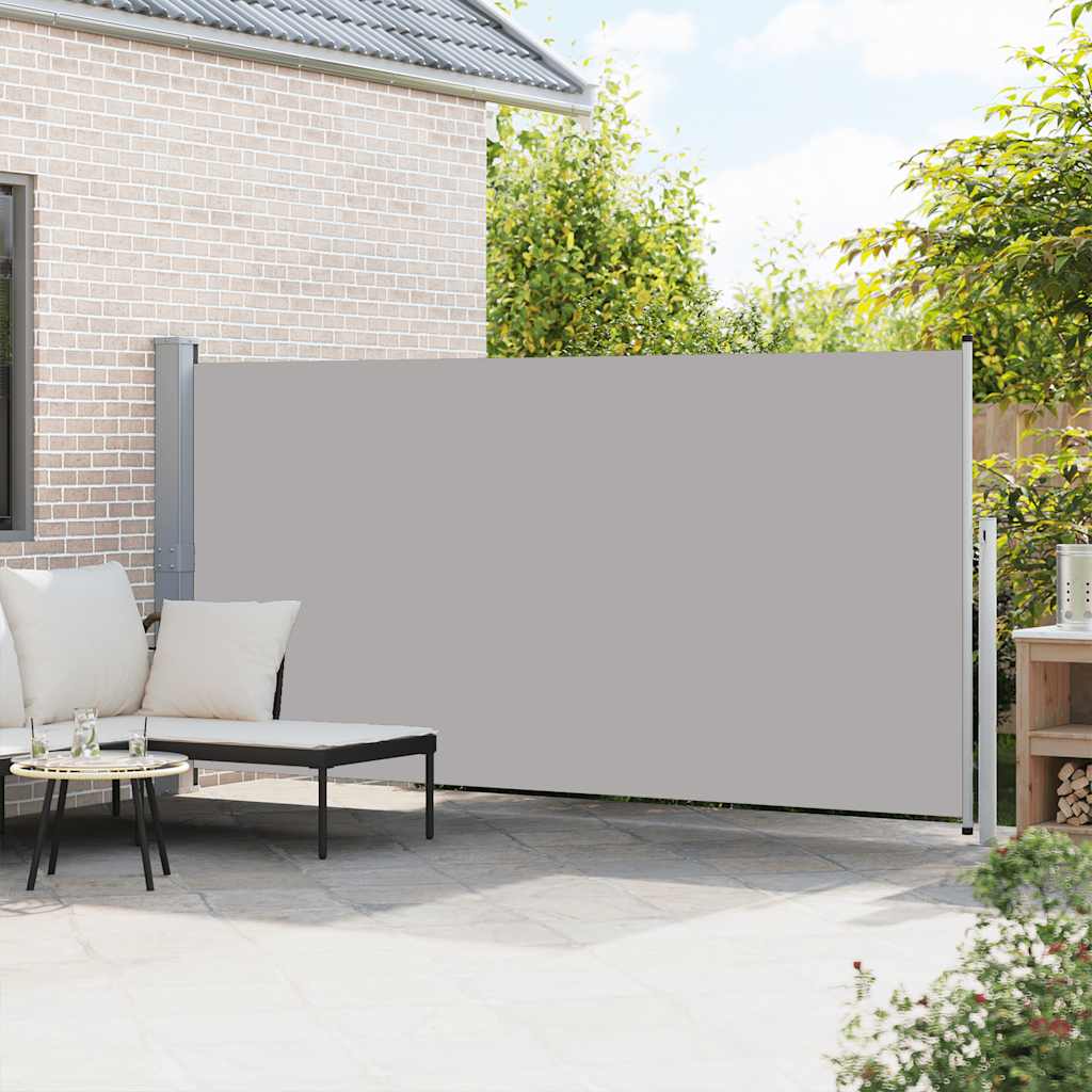 Ausziehbare Seitenmarkise 160x500 cm Grau